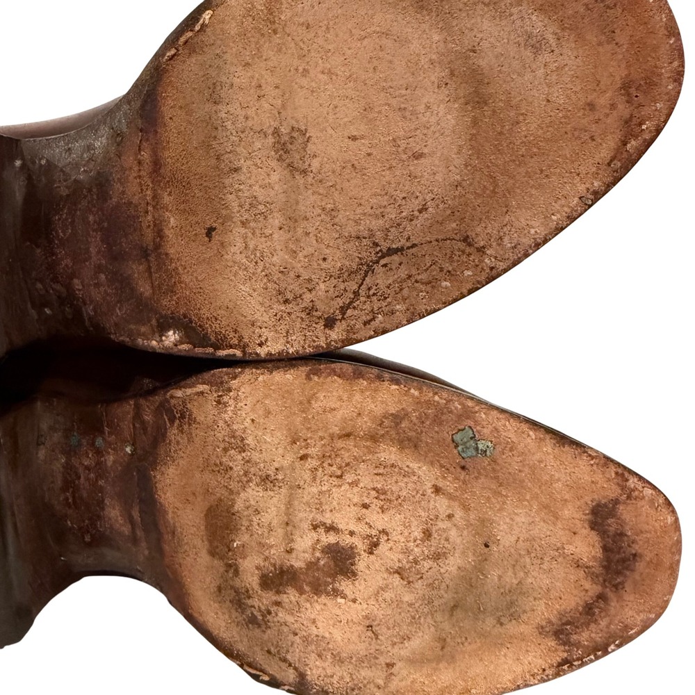 Tony Lama 5084 Western Cowboy Boots‎ Men's 8.5D Leather Brown Classic Vintage - Picture 11 of 11